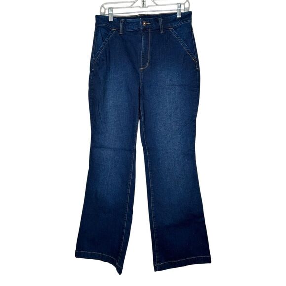 Duluth trading Co. boot cut straight leg Women's Blue Jeans 10 x 31 - Picture 1 of 6
